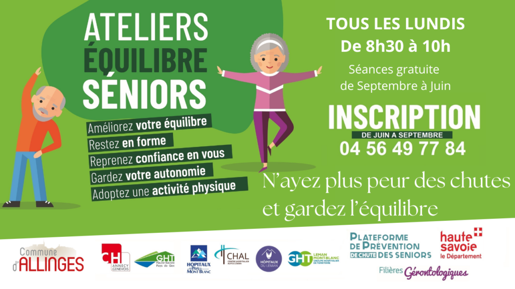 Atelier séniors Prévention des chutes Commune d Allinges